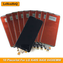 Tela lcd touch screen 10 fábricas para lg k40s, tela lcd para lg x430 emw 2024 - compre barato
