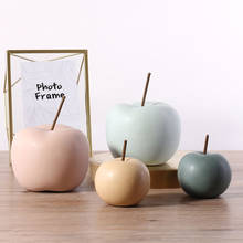 Nordic Ceramic Apple Ornaments Modern Minimalist Living Room Wine Cabinet Home Decoration Fruit Decoration Ornaments 2020 New 2024 - buy cheap