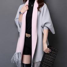 female batwing sleeve long maxi cardigan sweaters women fall fashion Autumn Winter warm knitted jumpers oversized 2024 - buy cheap