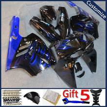 bodywork kit motorcycle fairings For ZX9R 1994 1995 1996 1997 ZX-9R motorcycle cover blue flames 2024 - buy cheap