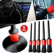 5Pcs Car Detailing Brush Set Detail For Cleaning Wheels Engine Emblems Air Vents 2024 - buy cheap