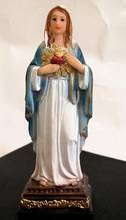 Figura de anjo: a bela virgem tocada, a estátua do coração da maria, carrinho de oração com o sagrado objeto católico de jesus e religioso 2024 - compre barato