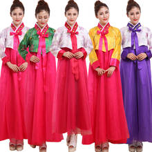 Vestido de fio étnico estilo tradicional coreano hanbok, fantasia feminina coreana de dança, roupa elegante, retrô para festa 2024 - compre barato
