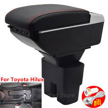 for Toyota Hilux accessories armrest box center console arm rest USB ports decoration automobile interior storage box auto 2024 - buy cheap