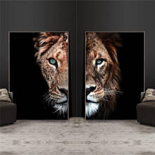 African Wild Lion and Lioness Family Canvas Art Posters and Prints Animals Lions Painting Wall Cuadro Pictures Modern Home Decor 2024 - buy cheap