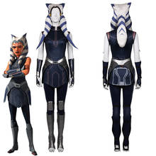 The Clone Wars Season 7-Ahsoka Tano Cosplay Costumes Dress Outfits Halloween Carnival Suit 2024 - buy cheap