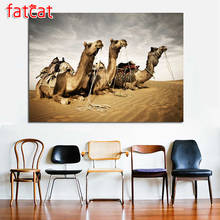FATCAT Desert camel Diamond Painting Full Square Round Drill Diy 5D Diamond Embroidery Animals Mosaic Needlework Decor AE1749 2024 - buy cheap