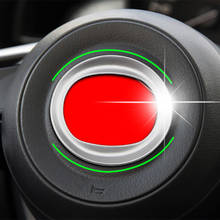 Embellecedor de volante ABS para Mazda, cubierta de lentejuelas circulares, accesorios adhesivos para Mazda 3, 6, CX3, CX-3, CX5, CX8, CX 9, Axela ATENZA, años 2017 a 2019 2024 - compra barato