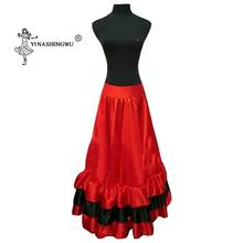 New Spanish Bullfight Belly Dance Long Skirt Flamenco Big Swing Skirts Flamenco Performance Dresses For Woman Dancer Wear 2024 - buy cheap