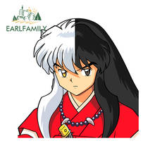 Inuyasha-adesivo à prova d'água para carro, 13cm x 13cm, protetor solar à prova de arranhões, impressão personalizada 2024 - compre barato