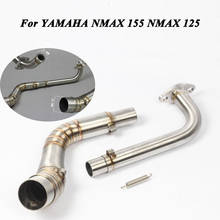 Motorcycle Exhaust Pipe Scooter Front of Exhaust Pipe Stainless Steel Slip-On Full System For YAMAHA NMAX 155 NMAX 125 N MAX155 2024 - buy cheap