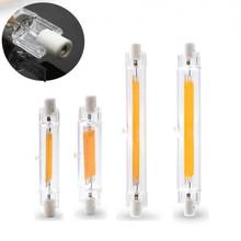 LED R7S Glass Tube COB Bulb 78MM 118MM 15W 20W 30W 40W R7S Corn Lamp  Replace Halogen Light 110V 220V Lampadas 2024 - купить недорого