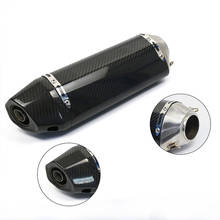 2020 New Arrival Motorcycle Exhaust Carbon Fiber Muffler With DB Killer R1 R3 R6 MT07 MT09 CBR250 Nmax Tmax PCX125 2024 - buy cheap