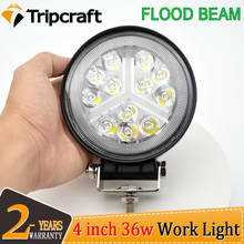 Tripcraft 1/4Pcs led Work light 4“ 4inch 36W Offroad Work Light Bar 12v 24v flood led Light for Truck 4x4 led tractor headlight 2024 - buy cheap