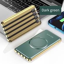 5 In 1 Power Bank Wireless Charge 20000mAh With Large Capacity Digital Display 4 Built-In Cable Fancy Looking 2024 - buy cheap