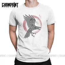 Ragnar-Camiseta de manga corta de cuervo para hombre, ropa personalizada de gran tamaño, vikingos familiares, de algodón, de talla grande 2024 - compra barato