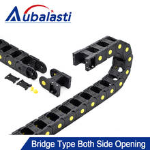 Aubalasti Cable Chains Bridge Type Both Side Opening 20x50 20x77 25x38 25x60 25x75 25x100mm Plastic Towline Transmission 2024 - buy cheap
