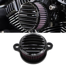 Motorcycle Air Cleaner Intake Filter System Kit for Harley Forty Eight / Iron 883 / Sportster 1200 Aluminum Alloy Black / Silver 2024 - buy cheap