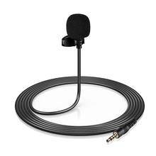 Mini Clip-on Lapel Lavalier Condenser Microphone with 4-Pin 3.5mm Plug 3 Meters Cable for Live Stream/Recording/Interview 2024 - buy cheap