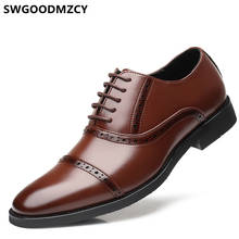 Homens Sapatos Formal Marrom do vintage Vestido De Casamento Italiano Sapatos Para Homens Coiffeur Terno Homens Sapatos de Luxo Da Marca Clássico Plus Size 48 2024 - compre barato