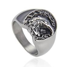 Silver Retro Stainless Steel Men's and Women's Boards Refer To The Wholesale Manufacturer of Hawk-head Rings Male 2024 - buy cheap