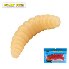 Walk Fish 50Pcs/Lot 2cm 0.4g Fishing Lures Soft Lure Baits Smell Worms Glow Shrimps Tackle Soft Baits Lifelike Fishy Smell Lures 2024 - buy cheap