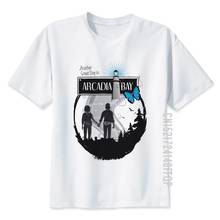 Life Is Strange Arcadia Bay T shirt Men T-shirt 100% Cotton Fabric O Neck White TShirt For Man Top Tees Graphic Print 2024 - buy cheap