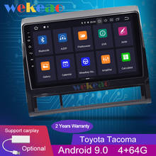 Wekeao-central multimídia automotiva para toyota tacoma, tela touch de 9 ", android 9.0, dvd player, navegação gps, 2005 a 2013 2024 - compre barato