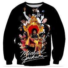 Michael jackson moletom estampado 3d, casaco de rock homens/mulheres e meninos, roupas de hip hop, roupas masculinas jaqueta e casaco de amantes 2024 - compre barato