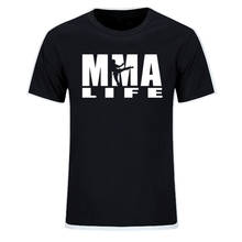 New mens t shirts fashion Print Muhammad ALI Boxer Fight MMA t shirt men Cotton MMA Life fighting Short Sleeve Plus Size Tops 2024 - buy cheap