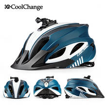 Велосипедный шлем CoolChange для женщин и мужчин, легкий шлем для горного и шоссейного велосипеда с козырьком, задний фонарь, Casco Bicicleta, велосипедный аксессуар 2024 - купить недорого