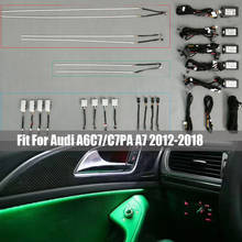 MMI управление подкладке светодиодный окружающей среды светильник для Audi A6 C7 C7 PA A7 2012-2018 атмосфера светильник двери для ног светильник оригинал 2024 - купить недорого