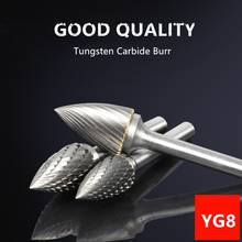 G Style Carbide Burr File with 1/4 Inch(6mm)Shank Tree Pointed End Shape for Popular Rotary Die Grinder 2024 - buy cheap