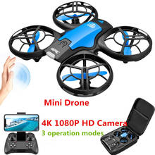2020 New Mini Drone 4k 1080P HD Camera 2.4G 4CH 6-Axis 3D Flip Headless Mode RC Drones  Air Pressure Altitude Hold 2024 - buy cheap