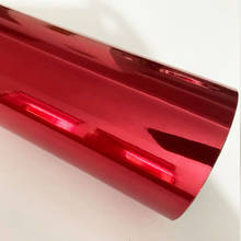 Высокорастягивающаяся красная Автомобильная хромированная виниловая пленка для зеркала, пленка-наклейка с электропокрытием, обмотка кузова автомобиля, пинг, мотоцикла, автомобилей 2024 - купить недорого