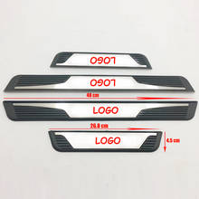 Stainless Steel Door Sill Trim Protectors Guard Cover Trim Car Styling For Toyota Corolla Altis Logo 2014-2018 Car Accessories 2024 - buy cheap