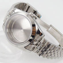 MIYOTA-caja de reloj de acero inoxidable con movimiento automático, pulsera de cristal de zafiro, compatible con NH35, NH36, 8215 2024 - compra barato