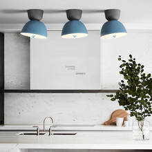 Nordic lâmpada do teto led cor sorvete luzes de teto & iluminação luminaria quarto sala estar restaurante lâmpadas penduradas cozinha 2024 - compre barato