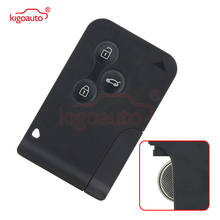 Kigoauto-tarjeta inteligente 7701209132 PCF7947, 3 botones, 433Mhz, para Renault Megane II Megane 2 Scenic II Grand Scenic II 2003-2008 2024 - compra barato