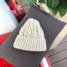 Gorro de inverno unissex de malha, chapéu simples de cor sólida com caveira e calor de alta qualidade 2024 - compre barato