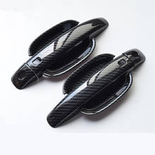Carbon Fiber Printed Car Door Handle Cover Outer Bowls for Audi Q5 2009 2010 2011 2012 2013 2014 2015 Styling Accessories 2024 - buy cheap