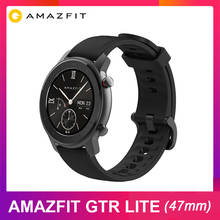 Amazfit GTR Lite Смарт-часы мужские 47 мм умные часы 5ATM водонепроницаемые 1,39 ''AMOLED экран 24 дня батарея для Android IOS в наличии 2024 - купить недорого