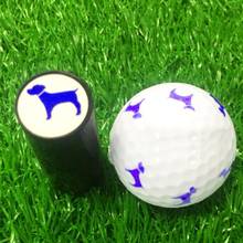 1 pçs cor aleatória plástico silicone bola de golfe stamper marcador impressão stamper golfe selo bola selo prêmio impressão 2024 - compre barato