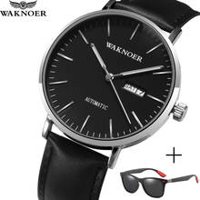 Men Watches Automatic Mechanical Watch Men Week Date Clock Fashion Leather Waterproof Watch Brand Wristwatch Relogio Masculino 2024 - buy cheap