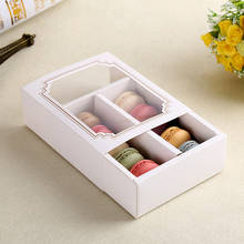 10//20/30pcs Macaron Dessert Pastry Packaging Boxes with Transparent Window Perfect for Wedding Gift Baby Shower Party Supplies 2024 - buy cheap