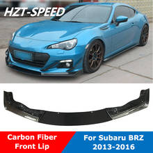 3 PCS Splitters JD Style Carbon Fiber Front Bumper Spoiler Lip For Toyota GT 86 Subaru BRZ Car Tuning 2013-2016 2024 - buy cheap
