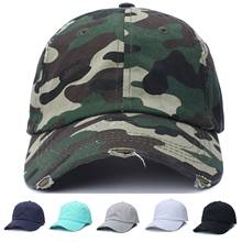 Chapéus de sol ajustáveis dos bonés de beisebol do verão da camuflagem da cor sólida para o chapéu de proteção da viseira do tampão do hip hop feminino 2024 - compre barato