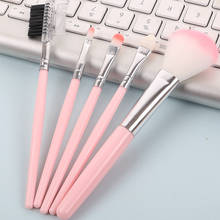 Makeup Brushes  5Pcs Eye Shadow Foundation Eyeliner Eyelash Lip Beauty Glitter Make Up Brush Tools 2024 - buy cheap