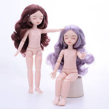 28CM Sleep Doll 1/6 Doll BJD Not with Makeup Naked Baby 22 Joints Moveable Rose Gold Hair DIY Makeup Dolls Kids Toys for Girls 2024 - buy cheap