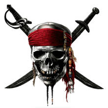 New Personality Car Stickers The Pirate Skull Cranium Knives  Motorcycle Decals  Scratches Waterproof PVC 15cm *15cm 2024 - buy cheap
